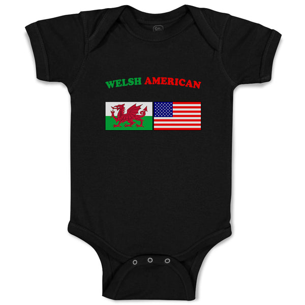Baby Clothes Welsh American Countries Baby Bodysuits Boy & Girl Cotton