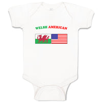 Baby Clothes Welsh American Countries Baby Bodysuits Boy & Girl Cotton