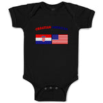 Baby Clothes Croatian American Countries Baby Bodysuits Boy & Girl Cotton