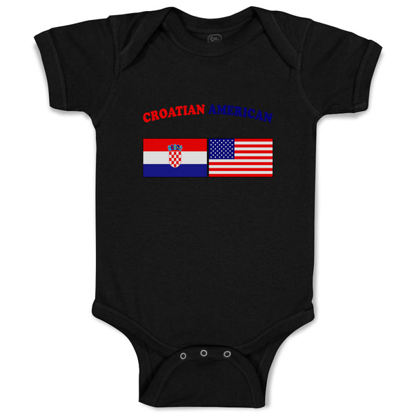 Baby Clothes Croatian American Countries Baby Bodysuits Boy & Girl Cotton