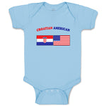 Baby Clothes Croatian American Countries Baby Bodysuits Boy & Girl Cotton