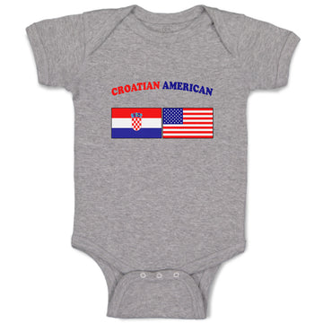 Baby Clothes Croatian American Countries Baby Bodysuits Boy & Girl Cotton