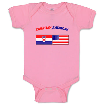 Baby Clothes Croatian American Countries Baby Bodysuits Boy & Girl Cotton