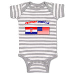 Baby Clothes Croatian American Countries Baby Bodysuits Boy & Girl Cotton