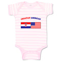 Baby Clothes Croatian American Countries Baby Bodysuits Boy & Girl Cotton