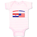 Baby Clothes Croatian American Countries Baby Bodysuits Boy & Girl Cotton