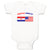 Baby Clothes Croatian American Countries Baby Bodysuits Boy & Girl Cotton