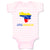 Baby Clothes Little Venezuelan Countries Baby Bodysuits Boy & Girl Cotton