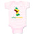 Baby Clothes Little Guyanese Countries Baby Bodysuits Boy & Girl Cotton