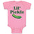 Baby Clothes Lil Pickle Vegetables Baby Bodysuits Boy & Girl Cotton