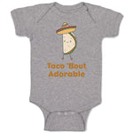 Baby Clothes Taco 'Bout Adorable Funny Humor Baby Bodysuits Boy & Girl Cotton