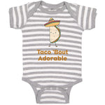 Baby Clothes Taco 'Bout Adorable Funny Humor Baby Bodysuits Boy & Girl Cotton