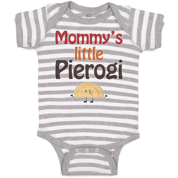Baby Clothes Mommy's Little Pierogi Polish Funny Humor Baby Bodysuits Cotton