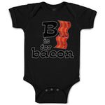 Baby Clothes B Is for Bacon Lover Funny Baby Bodysuits Boy & Girl Cotton