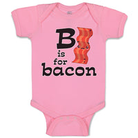Baby Clothes B Is for Bacon Lover Funny Baby Bodysuits Boy & Girl Cotton