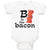 Baby Clothes B Is for Bacon Lover Funny Baby Bodysuits Boy & Girl Cotton