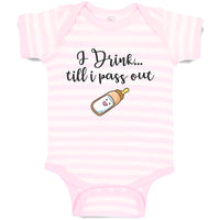 Baby Clothes I Drink till I Pass out Baby Bodysuits Boy & Girl Cotton
