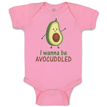 Baby Clothes I Wanna Be Avocuddled Baby Bodysuits Boy & Girl Cotton