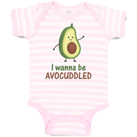 Baby Clothes I Wanna Be Avocuddled Baby Bodysuits Boy & Girl Cotton