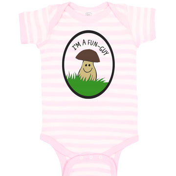 Baby Clothes Mushroom Saying I'M Fun-Guy Baby Bodysuits Boy & Girl Cotton
