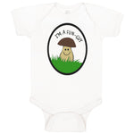 Baby Clothes Mushroom Saying I'M Fun-Guy Baby Bodysuits Boy & Girl Cotton