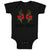 Baby Clothes Red Tomatoes Black Text Home Grown Baby Bodysuits Boy & Girl Cotton