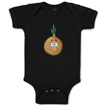 Baby Clothes Onion with Face A Food & Beverage Vegetables Baby Bodysuits Cotton