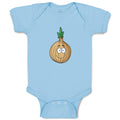 Baby Clothes Onion with Face A Food & Beverage Vegetables Baby Bodysuits Cotton