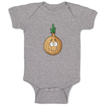 Baby Clothes Onion with Face A Food & Beverage Vegetables Baby Bodysuits Cotton