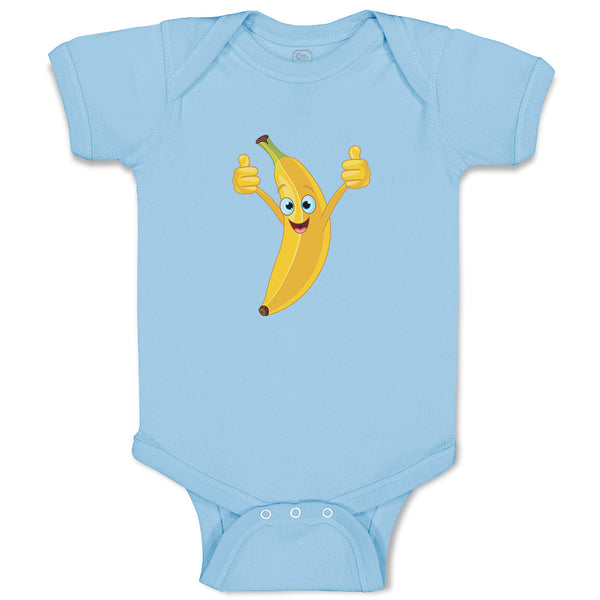 Baby Clothes Banana with Hands and Face Food & Beverage Fruit Baby Bodysuits