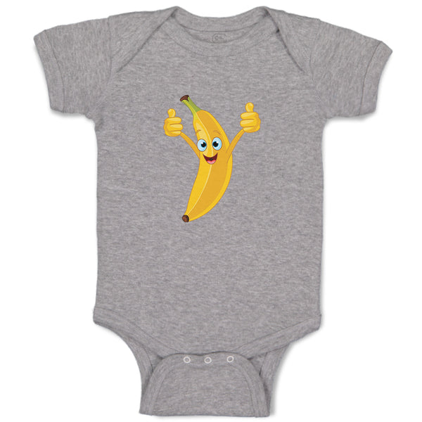 Baby Clothes Banana with Hands and Face Food & Beverage Fruit Baby Bodysuits