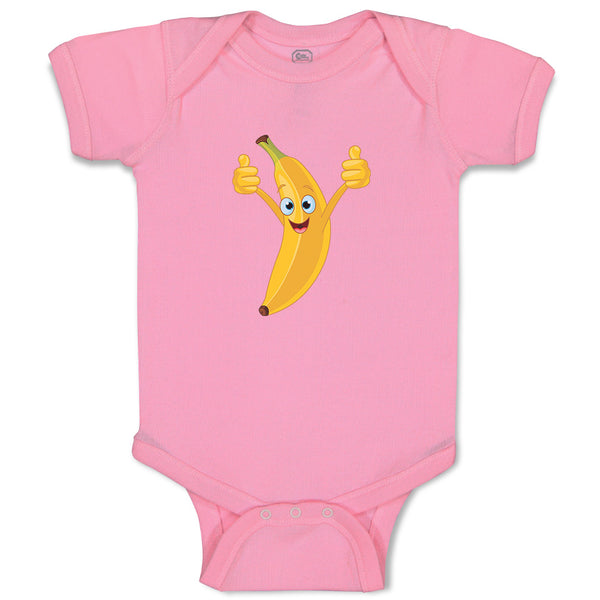 Baby Clothes Banana with Hands and Face Food & Beverage Fruit Baby Bodysuits