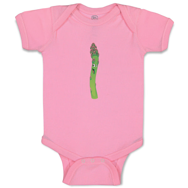 Baby Clothes Asparagus with Face Food & Beverage Vegetables Baby Bodysuits