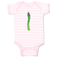 Baby Clothes Asparagus with Face Food & Beverage Vegetables Baby Bodysuits