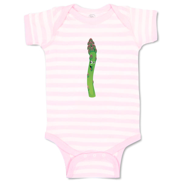 Baby Clothes Asparagus with Face Food & Beverage Vegetables Baby Bodysuits