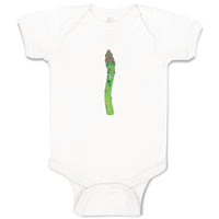 Baby Clothes Asparagus with Face Food & Beverage Vegetables Baby Bodysuits