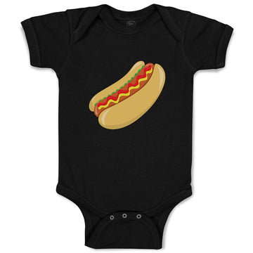 Baby Clothes Hot Dog Food and Beverages Meats Baby Bodysuits Boy & Girl Cotton