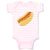 Baby Clothes Hot Dog Food and Beverages Meats Baby Bodysuits Boy & Girl Cotton