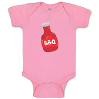 Baby Clothes Bbq Sauce Food and Beverages Condiments Baby Bodysuits Cotton