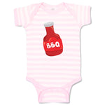 Baby Clothes Bbq Sauce Food and Beverages Condiments Baby Bodysuits Cotton