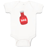 Baby Clothes Bbq Sauce Food and Beverages Condiments Baby Bodysuits Cotton