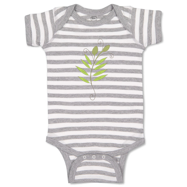 Baby Clothes Olive Branch 2 Food and Beverages Herbs Baby Bodysuits Cotton