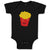 Baby Clothes French Fries Food and Beverages Vegetables Baby Bodysuits Cotton