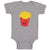 Baby Clothes French Fries Food and Beverages Vegetables Baby Bodysuits Cotton