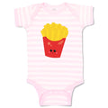 Baby Clothes French Fries Food and Beverages Vegetables Baby Bodysuits Cotton