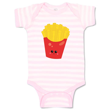 Baby Clothes French Fries Food and Beverages Vegetables Baby Bodysuits Cotton