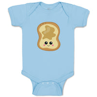 Baby Clothes Peanut Butter Toast Food and Beverages Bread Baby Bodysuits Cotton