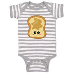 Baby Clothes Peanut Butter Toast Food and Beverages Bread Baby Bodysuits Cotton