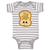 Baby Clothes Peanut Butter Toast Food and Beverages Bread Baby Bodysuits Cotton