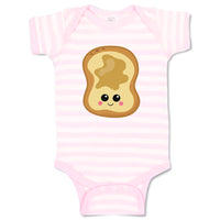 Baby Clothes Peanut Butter Toast Food and Beverages Bread Baby Bodysuits Cotton